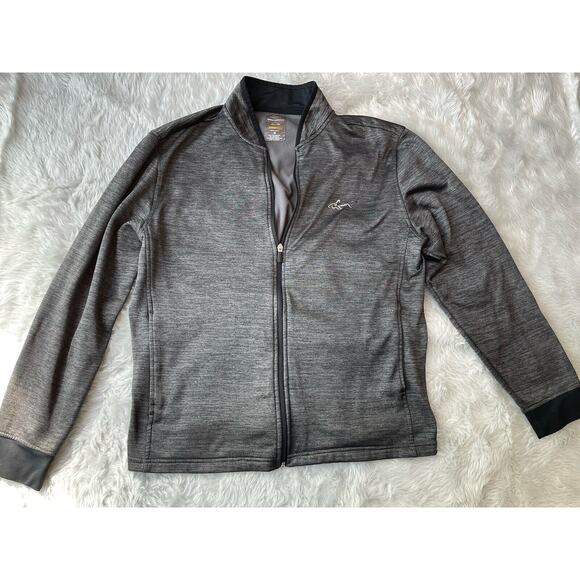 Greg‎ Norman Tasso Elba Mens Full Zip Jacket Gray Size Medium Hydrotech Golf - Picture 1 of 15